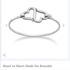 James Avery Heart to Heart Hook-on Bracelet.